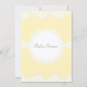 ELEGANT LEMON SPOT BABY SHOWER INVITATION