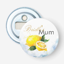 Elegant Lemon Yellow & Blue Watercolor Wedding