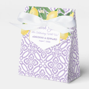 Elegant Lemons Lavender Citrus Baby Shower Favour Box