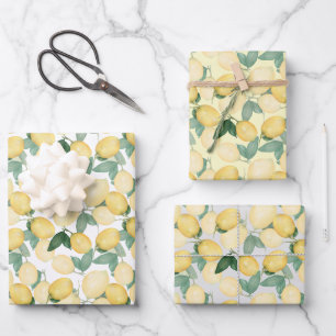 Elegant Lemons Wrapping Paper Sheet