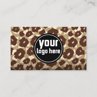 Elegant Leopard Cheetah Business Card