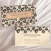 Elegant Leopard Cheetah Print Brown Black Custom 