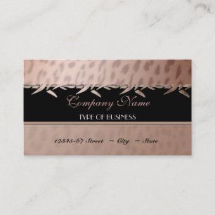 Elegant Leopard Print  Business Card Template