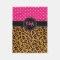 Elegant Leopard Print Pink Dots Girly Chic Custom