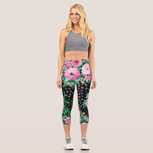 animal print capri leggings