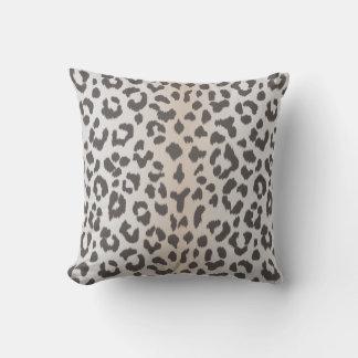 Elegant leopard print with monogram cushion