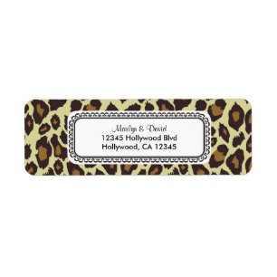 Elegant Leopard Return Address Label