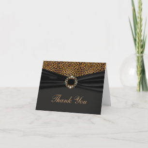 Elegant Leopard Thank You Card