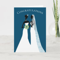 Elegant Lesbian Wedding Congratulations Two Brides