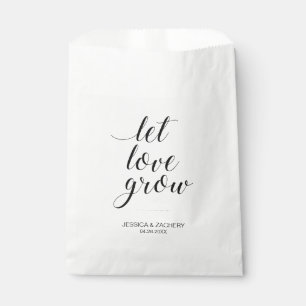 Elegant Let Love Grow Seed Favours Wedding Favour Bags
