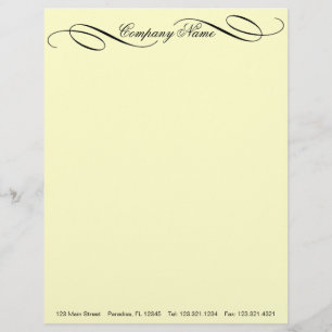 Elegant ~ Letterhead Business Work Career Job