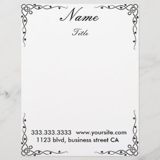 elegant letterheads customised letterhead