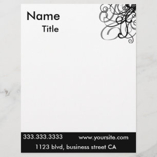 elegant letterheads customized letterhead