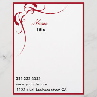 elegant letterheads personalized letterhead