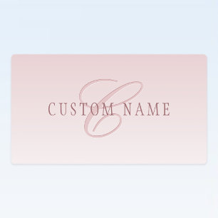 Elegant Lettering & Monogram   Rose Ombre