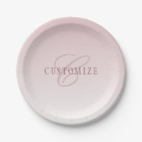 Elegant Lettering & Monogram | Rose Ombre