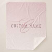 Elegant Lettering & Monogram | Rose Ombre