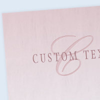 Elegant Lettering & Monogram | Rose Ombre