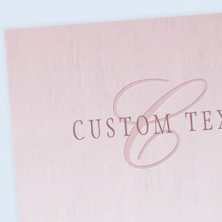 Elegant Lettering & Monogram | Rose Ombre Tissue Paper