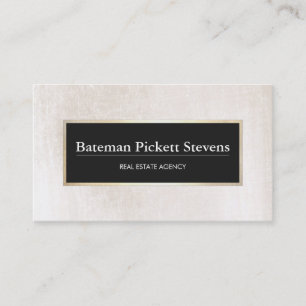 Elegant Licensed Real Estate Broker Professional Business Card