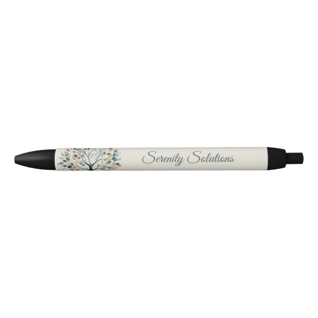 Elegant Life Coach Black Ink Pen (Front)