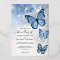 Elegant Light Baby Blue Butterfly Wedding Real