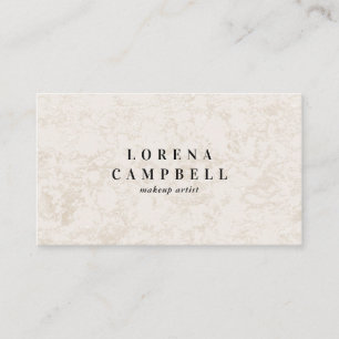 Elegant light beige chic gold foil marble minimal business card