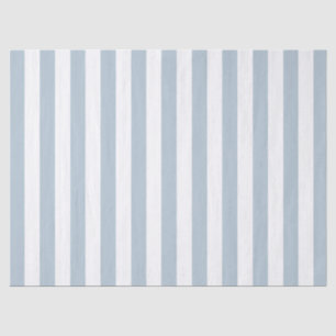 Elegant Light Blue and White Striped Pattern Tissue Paper