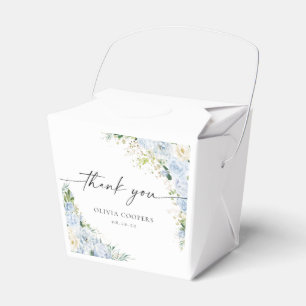 Elegant Light Blue Baby Shower Favor Box