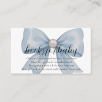Elegant Light Blue Bow Pearl Books For baby
