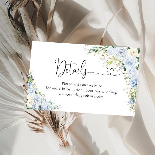 Elegant Light Blue Details Enclosure Card (Creator Uploaded)