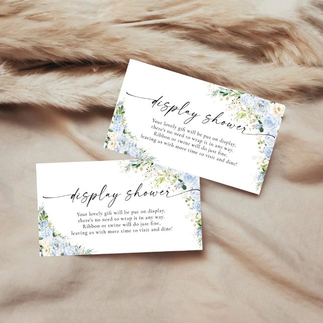  Elegant Light Blue Display Shower Enclosure Card (Creator Uploaded)