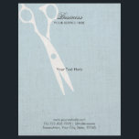 Elegant Light Blue Faux Linen Hair Salon Brochures<br><div class="desc">Elegant Light Blue Faux Linen Hair Salon Brochures.</div>