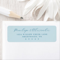 Elegant Light Blue Minimalist
