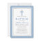 Elegant Light Blue Silver Baptism
