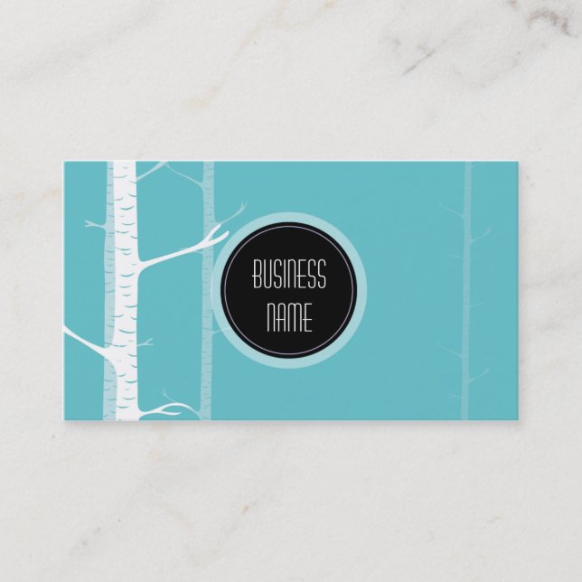 Elegant Light Forest Green Business Card (Front)