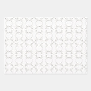 Elegant light gold pattern wrapping paper sheet