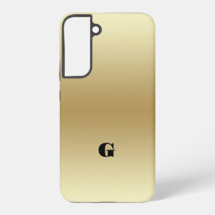 Elegant Light Gold Teal Personalised Samsung Galaxy Case
