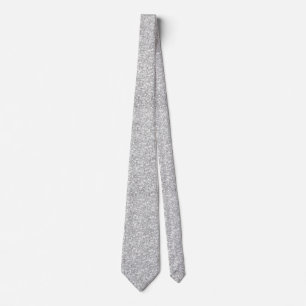 Elegant Light Gray Glitter & Sparkles Tie