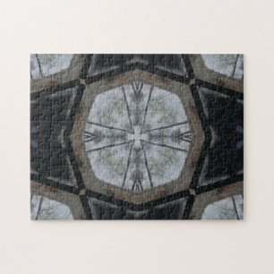 Elegant Light Grey Cross Puzzle