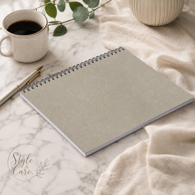 Elegant Light Grey Texture Spiral Photo Notebook (Elegant Light Gray Texture Spiral Photo Notebook)