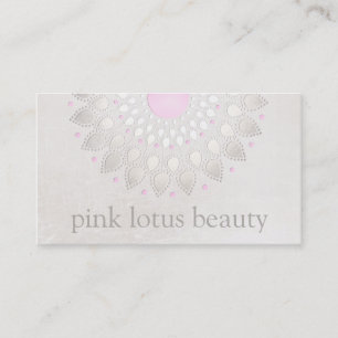 Elegant Light Pink Lotus Flower Business Card