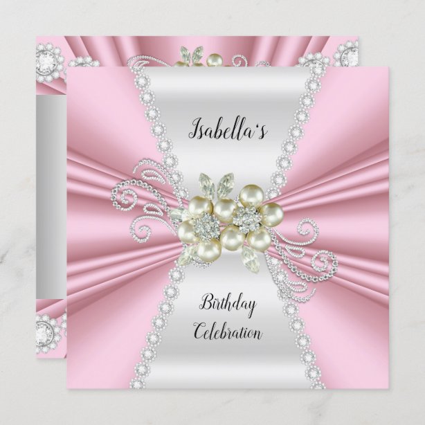 Pink Diamond Invitations | Zazzle UK