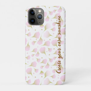 Elegant Light Powder Pink Custom Quote iPhone 11 Pro Case