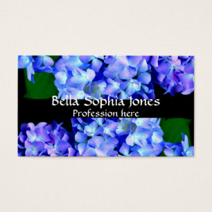 Elegant light purple blue magenta floral hydrangea