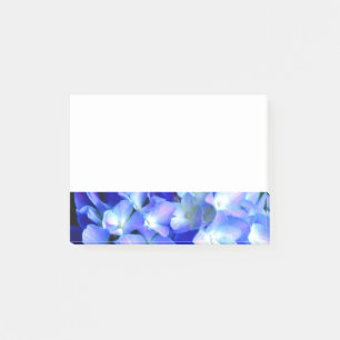 Elegant light purple blue magenta floral hydrangea post-it notes