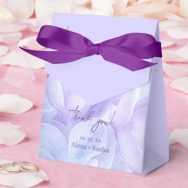 Elegant Light Purple Lilac Flowers Wedding Favour Box (Wedding)
