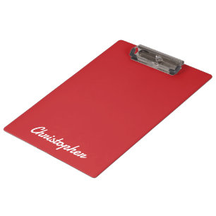 Elegant Light Red Minimalist Single Colour  Clipboard
