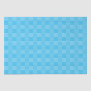 Elegant Light Sky Blue Pastel Minimalist Squares Tissue Paper