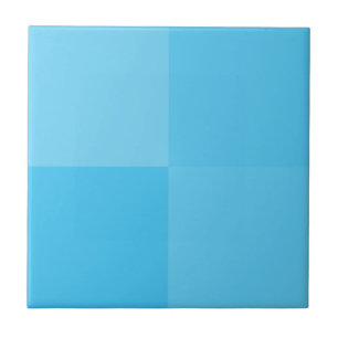 Elegant Light Sky Blue Squares Minimalist Tile